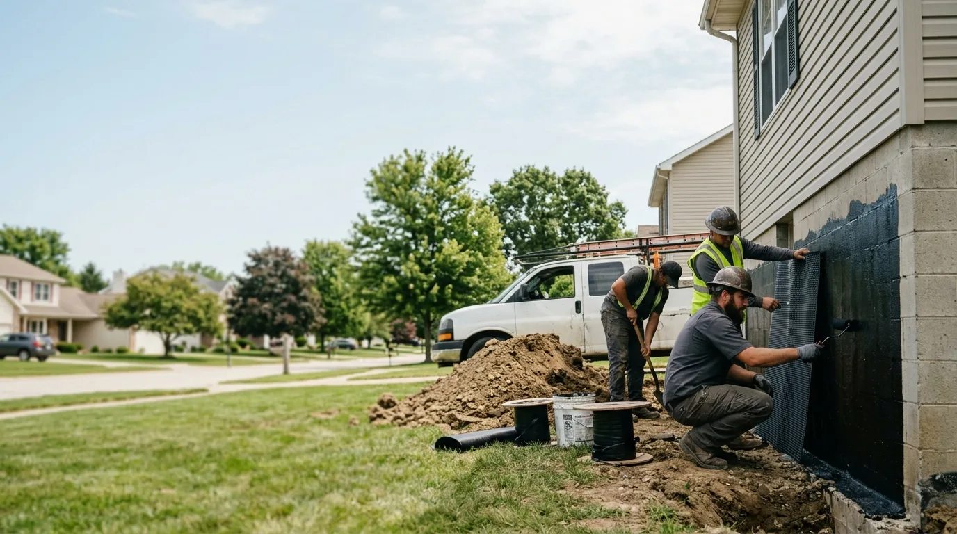 Basement Waterproofing in Lenzburg, IL near me